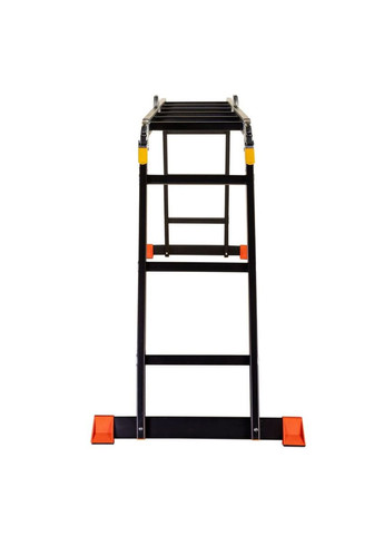 Алюмінієва драбина-трансформер Black (4x3 сходинок) чорна 3-х секційна (24822) BLUETOOLS (322425592)