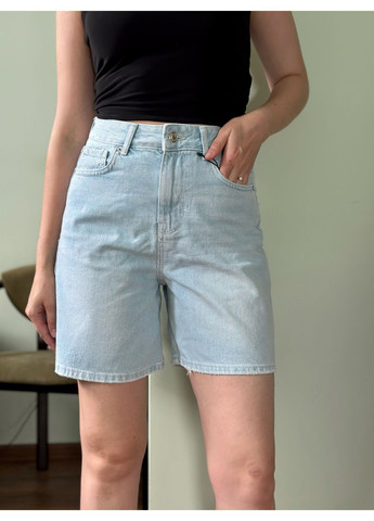 Шорты голубые Basic Мом (354818145)