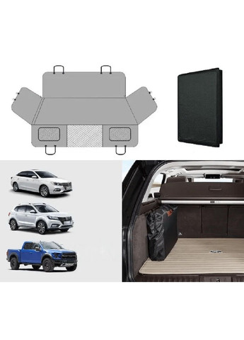 Накидка с твердым дном на сидение в салон автомобиля для перевозки животных котов собак (478048-Prob) Узор квадрат Unbranded (302131884)