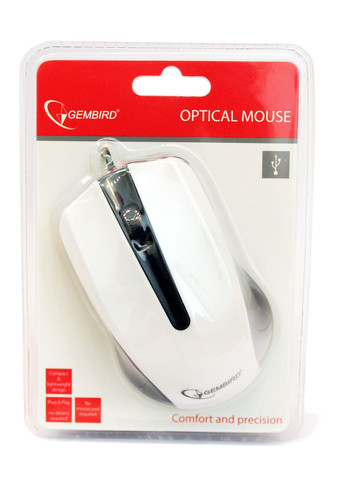 Мышь MUS-101-W белая USB Gembird (342331165)