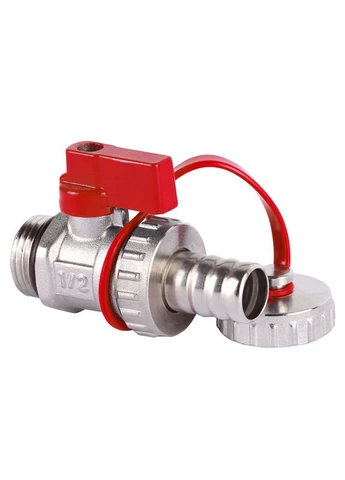 Кран дренажний 1/2'' KR.1037 (KR2672), латунь, нікельоване покриття, Чехія KOER (399021660)