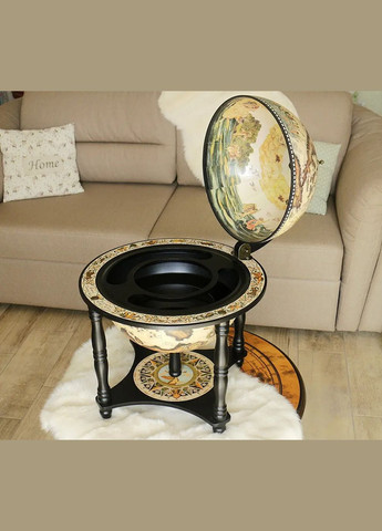 Глобус бар подарок напольный в кабинет карта мира элитный подарок мужчине на юбилей | Диаметр сферы 33 см Handmade 33006W-В (345646755)