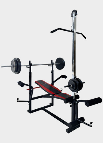 Скамья тренировочная 0070 + Тяга, скотта Набор STRONG штанга 128 КГ WCG (346533319)