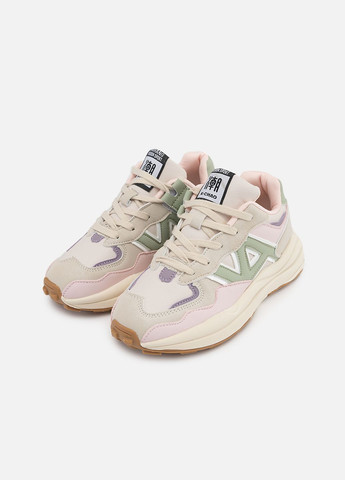 Бежеві осінні кросівки на платформі для дівчинки колір бежевий cb-00256214 Kimboo