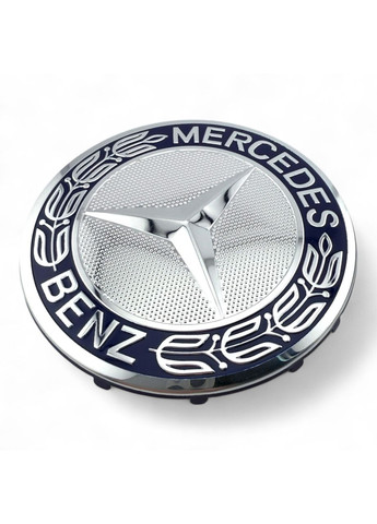 Ковпачки в диски Мерседес заглушка для дисків Mercedes 75/68 мм. Синій колосок (4 шт.) Mercedes-Benz (354698337)