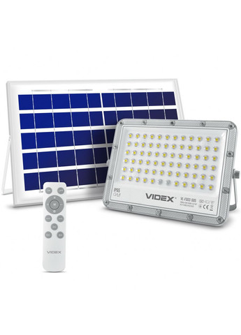 LED прожектор автономный 1000LM 5000K 3.2V VLFSO2-505 на солнечной батарее, с пультом Videx (282312686)