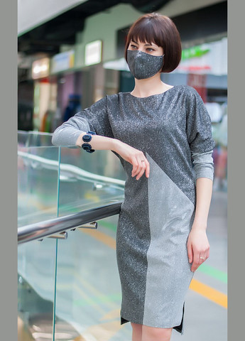 Сріблястий вечірня ошатне блискуче плаття 2 Льва