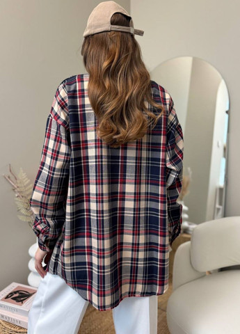 Жіноча базова сорочка в клітинку з тіару Allthings (325731490)