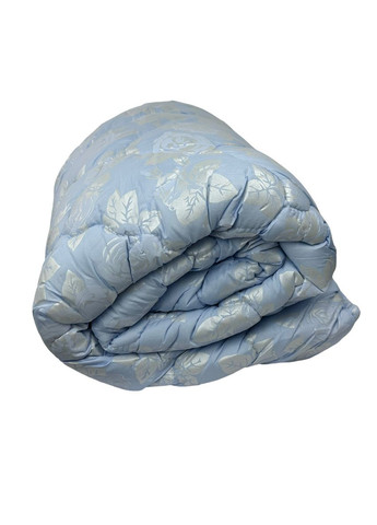 Одеяло полуторное закрытое Цветок 20362 150х210 см голубое Arda (364753441)