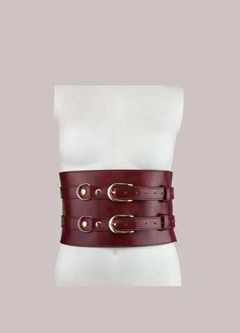 Кожаный пояс для бондажа Wine Red Waist Cuff M Size Liebe Seele (296793849)