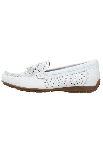 Белые мокасины Rieker