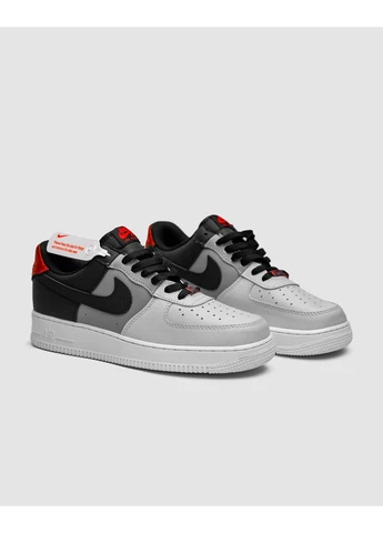 Чорні літні кросівки nike air force 1 low black smoke grey найк аір форс 1 No Brand