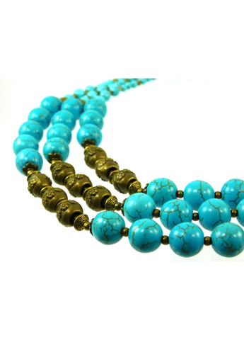 Эксклюзивное ожерелье "Морская фея" Бирюза (Коллекция "Этника") Fursa fashion (322314445)