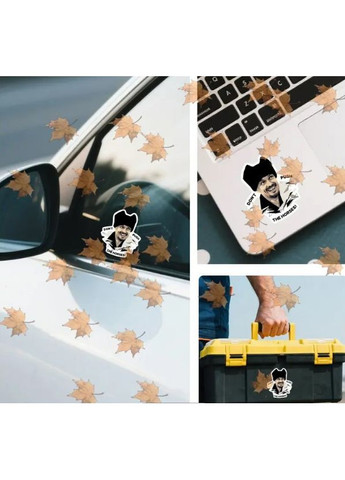 Наклейки на авто 3D TUNING STUDIO Don`t push the horses 70х60х0.15мм=3штуки No Brand (363978882)