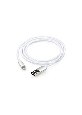 Дата кабель (VCPDCLNB1S) Vinga USB 2.0 AM to Lightning 1m nylon silver (338627909)