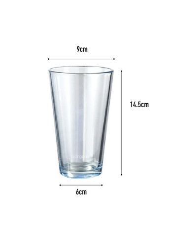 Скляна склянка з кришкою і трубочкою для смузі, коктейлів, айс кави - Aurora 450 мл More (299914622)