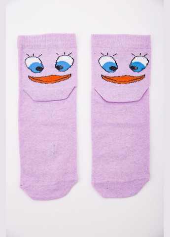 Сиреневые розовые женские носки, с принтом, средней длины, 167r337 Ager (369972289)