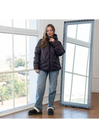 Коричневая зимняя куртка зимняя женская SK