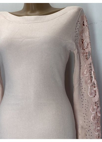 Розовое праздничный платье платье-свитер Melrose однотонное