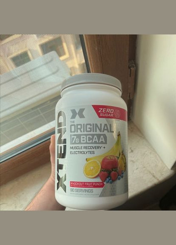 Комплекс амінокислот Xtend The Original 7G BCAA 90 порцій зі смаком фруктового пуншу (1,22 кг) Scivation (280265889)