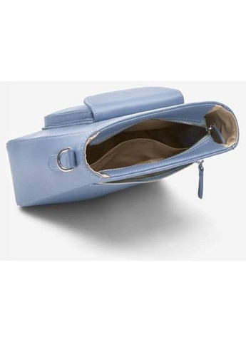 Сумка крос-боді через плече жіноча з натуральної шкіри маленька Синій 37598 The Wings (353689850)