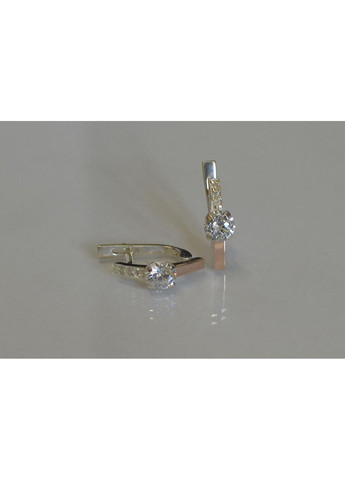 Срібні сережки зі вставками з золота Silver Style (367113067)