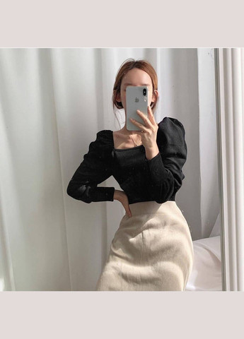 Чёрная блузка женская No Brand