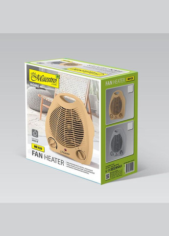 Тепловентилятор MR-920-Beige 2000 Вт бежевый Maestro (364769434)