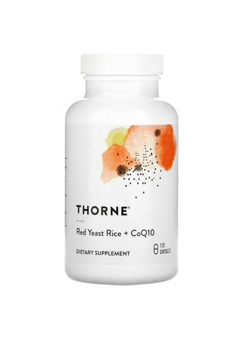 Натуральна добавка Red Yeast Rice + CoQ10, 120 капсул Thorne Research (293338770)