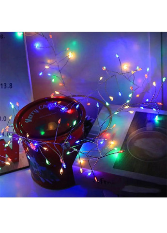 Гирлянда роса фейерверк с работой от USB пультом управления серебристый провод 100 м 2000 лампочек (481997-Prob) Разноцветная Unbranded (369497721)