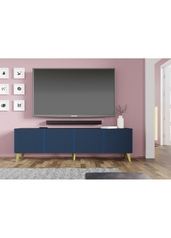 Тумба під телевізор у вітальню Ravenna F 200 4D синя Bim Furniture (291124487)