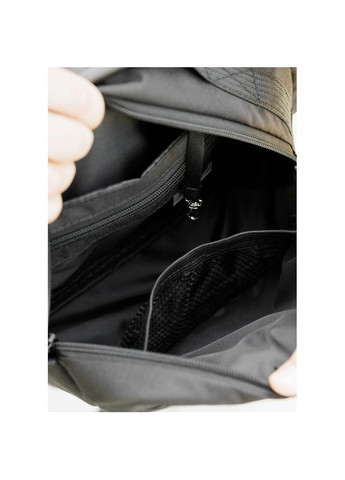 Сумка через плече бананка Flex чорна тканева Sambag (330104160)