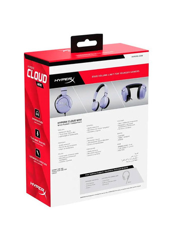 Гарнитура Cloud Mini Wired Lavender (7G8F5AA) HyperX (316578573)
