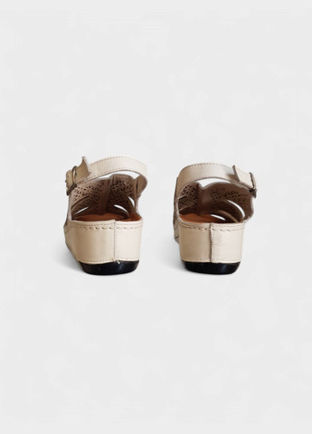 Бежевые босоножки женские кожаные Sherlock Soon