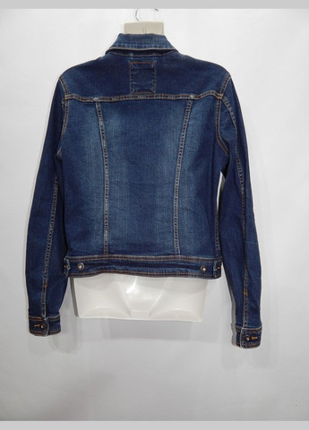 Синя демісезонна куртка джинсова жіноча, ukr 46-48, eur 38-40 026dg (в зазначеному розмірі, тільки 1 шт.) Clockhouse