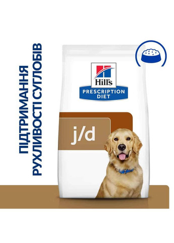 PRESCRIPTION DIET j/d Сухий корм для собак догляд за суглобами, з куркою, 1,5 кг Hill's (345743264)
