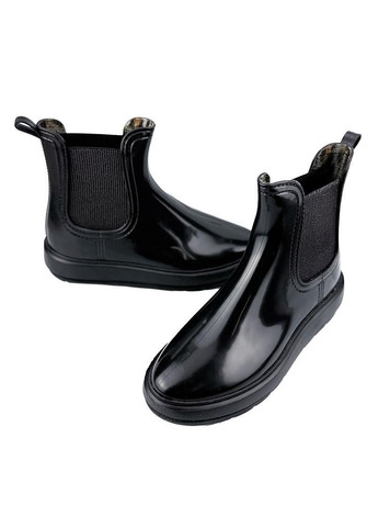 Жіночі гумові чоботи (ботики) чорні 2002-4 Realpaks (355336375)