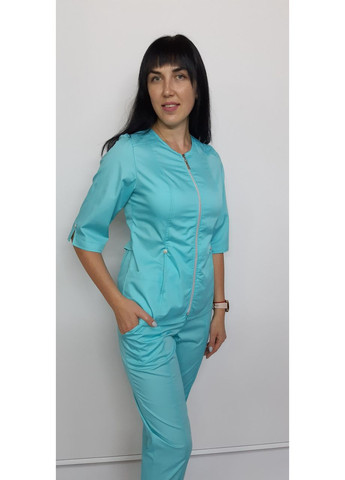 Костюм жіночий медичний Мілан котон блискавка три чверті рукав 50, No Brand (361360436)