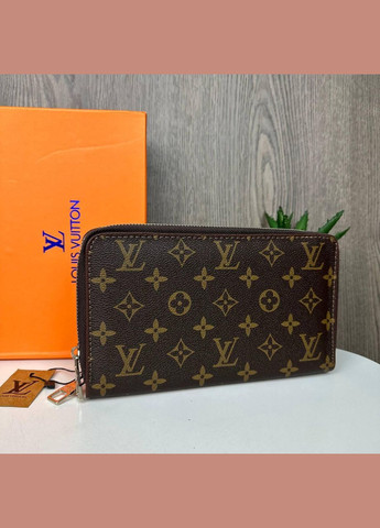 Мужской клатч барсетка на 2 отдела стиль Луи Витон в коробке, портмоне кошелек Турция No Brand (334730526)