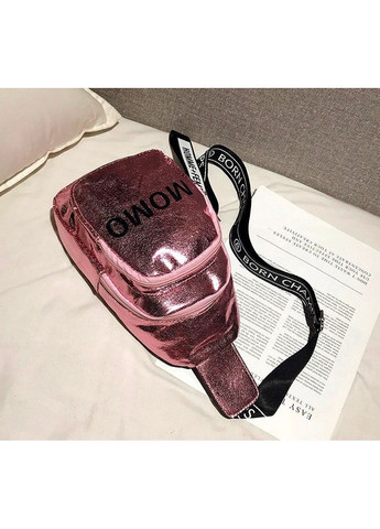 Стильная женская сумка бананка Розовая из экокожи через плечо ProDobro (363258913)