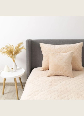 Покрывало полуторное Velour Ромб круглый 4-00515-28759 150х210 см персиковое ТЕП (364104663)