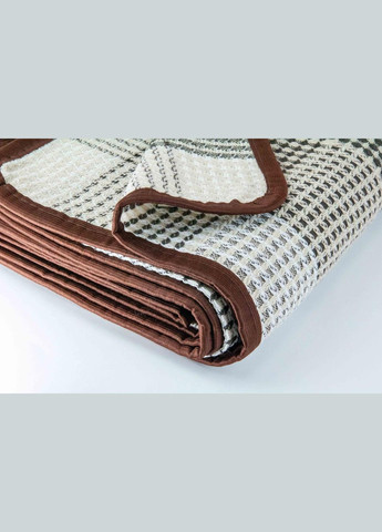 Покрывало-плед хлопчатобумажная клетка Бежевый 170 x 210 см (4403) Love You (334008111)