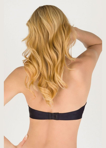 Чёрный балконет бюстгальтер пуш-ап без бретелей Wonderbra без косточек