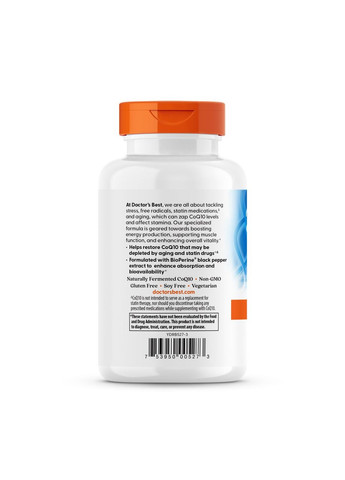 Коэнзим Q10 с биоперином High Absorption CoQ10 300 капс Doctor's Best (357342308)