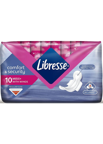 Гигиенические прокладки, 10 шт Maxi Normal Wing 10шт (791875-28089) Libresse (368665905)
