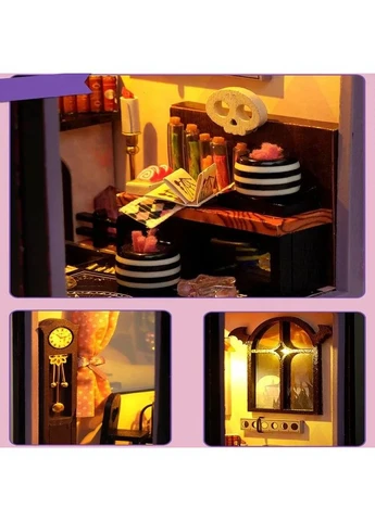 Бук Нук Дім маленької відьми Little Witch Diary DIY Book Nook Kit TL-4 Інтер'єрний конструктор No Brand (358936293)
