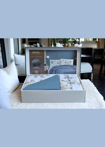 Комплект постільної білизни з пледом 200×230 см Kristal (340065101)