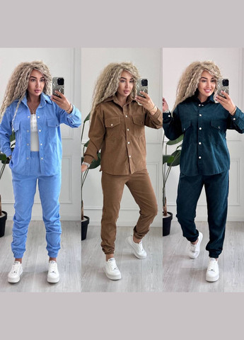 Костюм мікровельвет сорочка та штани No Brand (345643562)