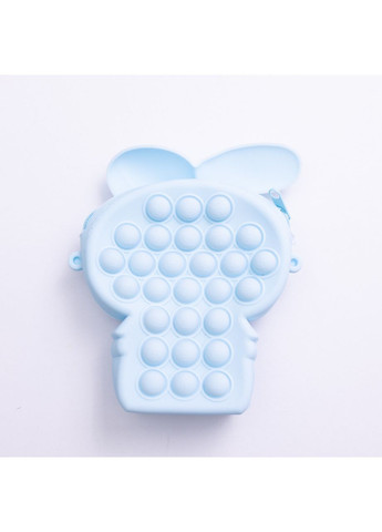 Дитяча силіконова сумочка-гаманець з поп-іт 15*10*3 см Блакитний HP-55-8BL Yiwu (370707914)