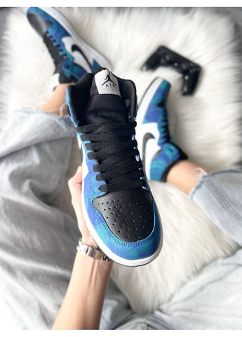 КРОСІВКИ ЖІНОЧІ NIKE AIR JORDAN 1 RETRO HIGH TIE-DYE V2 НАЙК АІР ДЖОРДАН No Brand білі демісезони (368868491)